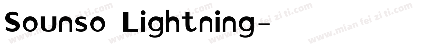 Sounso Lightning字体转换